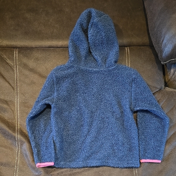 Kids Carhartt Blue and Pink Hooded Sweatshirt - Picture 3 of 3